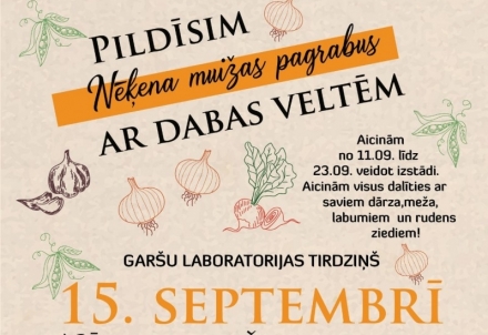 Pildīsim Nēķena muižas pagrabus ar dabas veltēm!