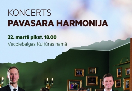 Koncerts "Pavasara harmonija" Vecpiebalgas Kultūras namā