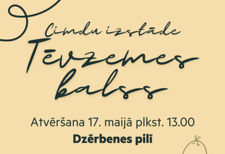 Cimdu izstāde "Tēvzemes balss" Dzērbenes pilī