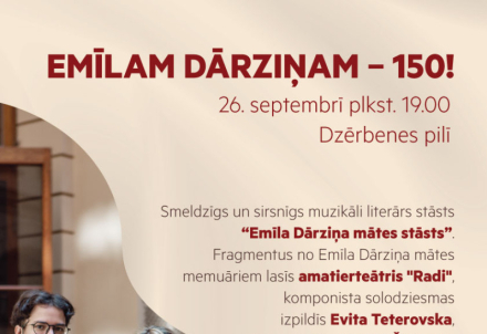 Emīlam Dārziņam – 150!