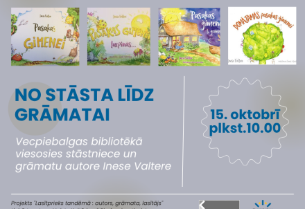 Izzinošā nodarbība mazajiem lasītājiem “No stāsta līdz grāmatai&quot;