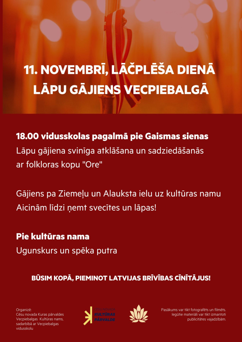 Lāpu gājiens Vecpiebalgā