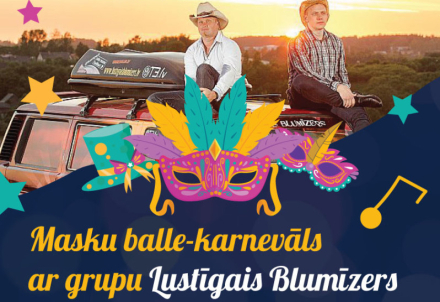 Masku balle - karnevāls ar grupu "Lustīgais Blumīzers"