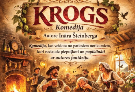 Variņu amatierteātra izrāde "Krogs" Dzērbenes pilī
