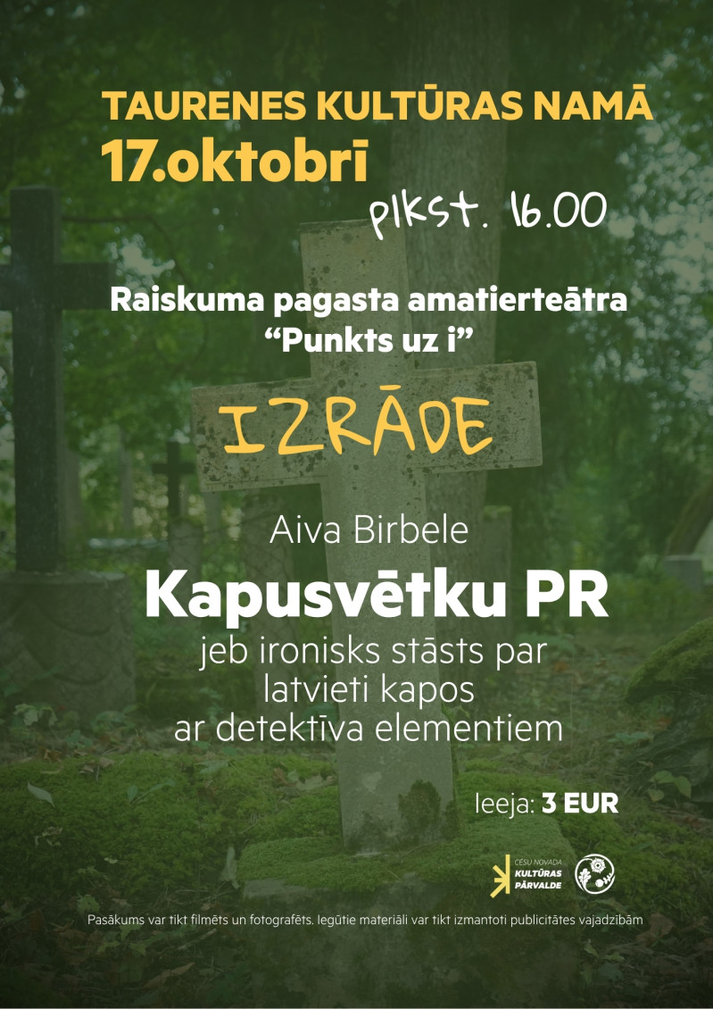 Raiskuma pagasta amatierteātra izrāde Taurenē